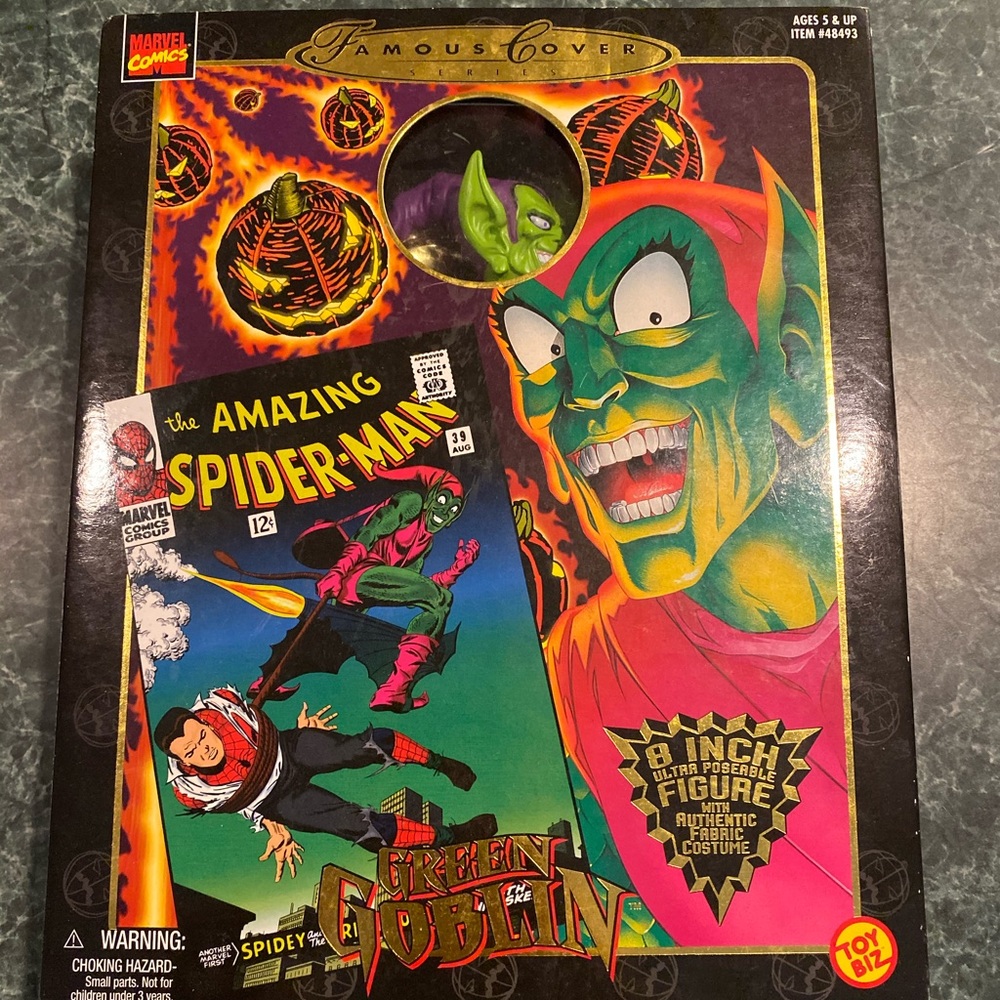Vintage 1997 Toy Biz GREEN GOBLIN Famous Covers